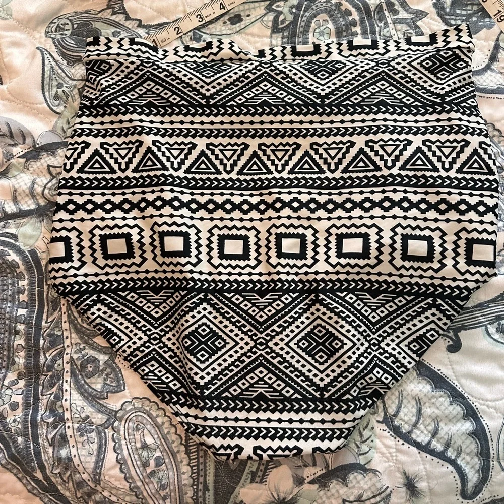Women’s high waisted bikini bottom and triangle tie top mix brand set